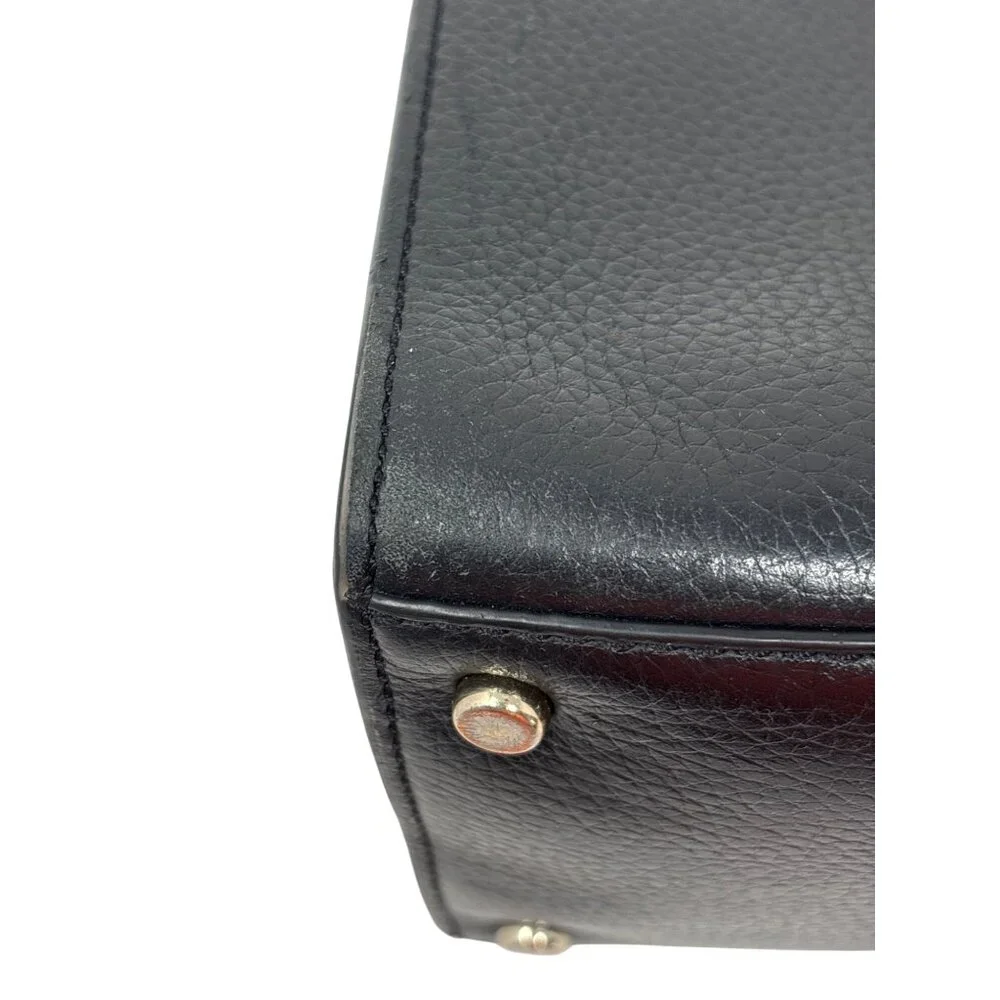 Kate Spade Hayes Medium Black‎ Pebbled Leather Handbag Purse Crossbody